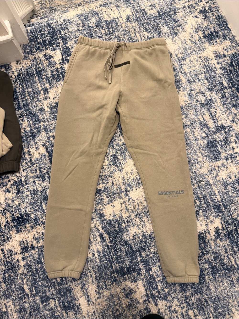 ESSENTIALS Men’s Taupe/Cream Drawstring Joggers